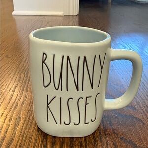 Rae Dunn Bunny Kisses Ceramic Mug - light blue